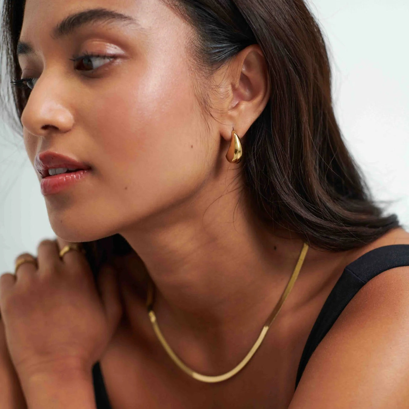 Moon Drop Earring