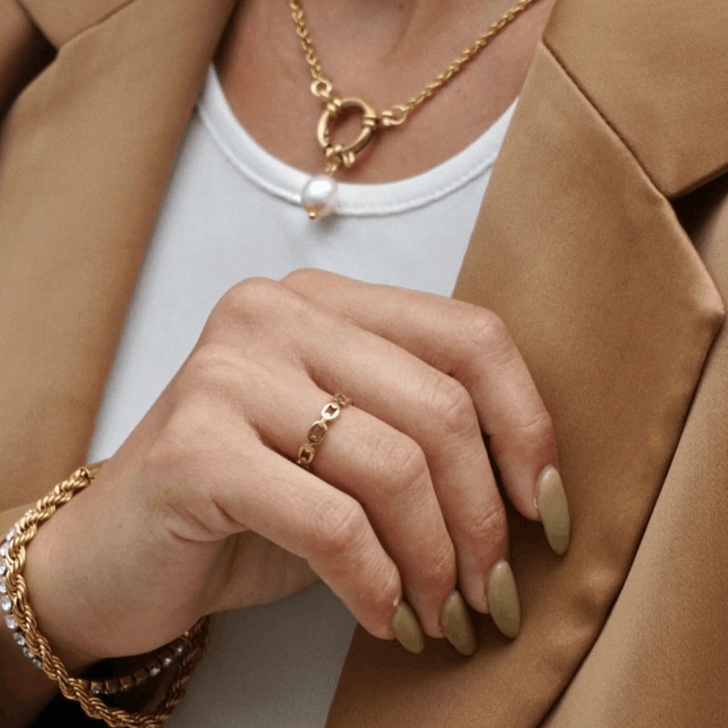 Link Gold Ring