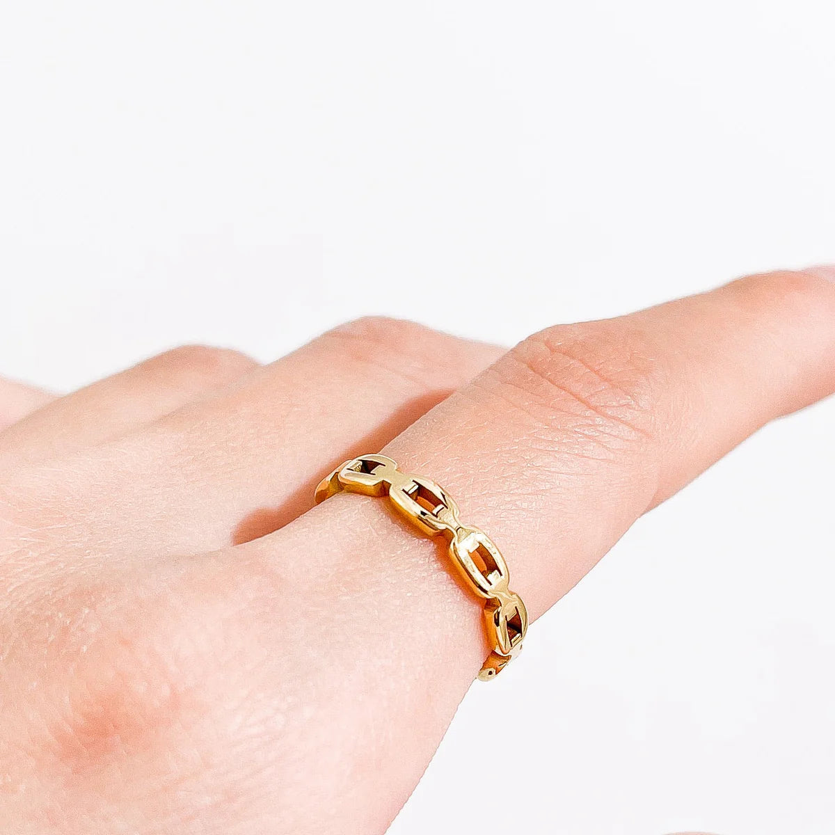 Link Gold Ring