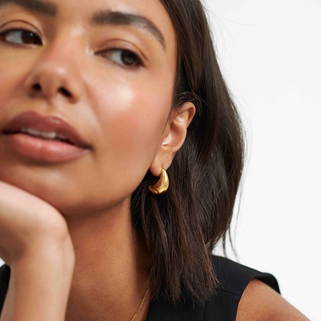 Moon Drop Earring