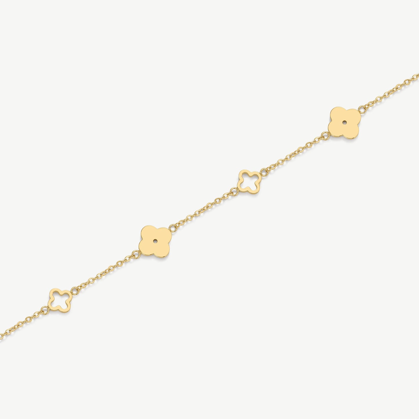 Leaf Flower Bracelet + Earring