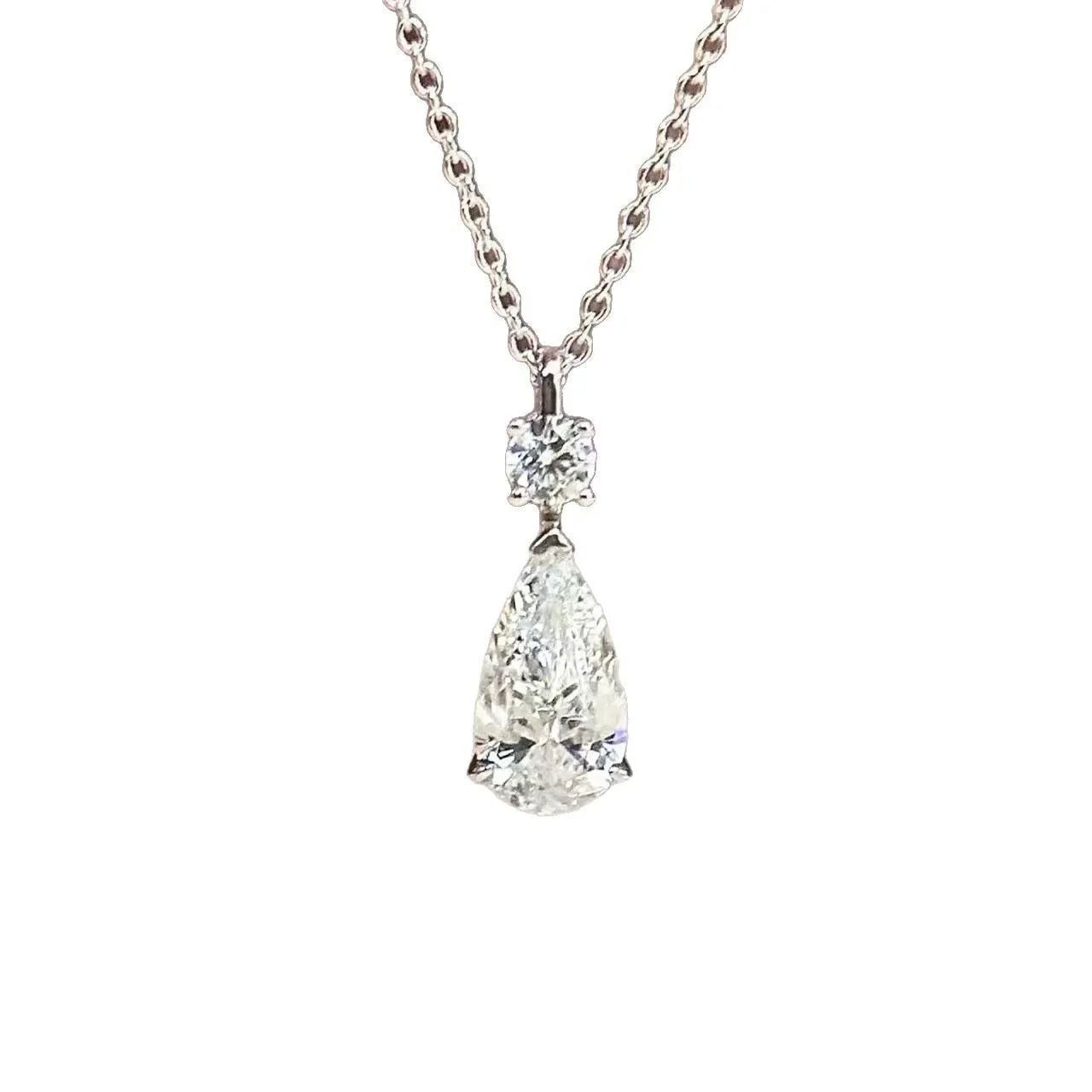 Drop Diamond Minimalist Necklace