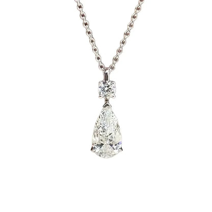 Drop Diamond Minimalist Necklace