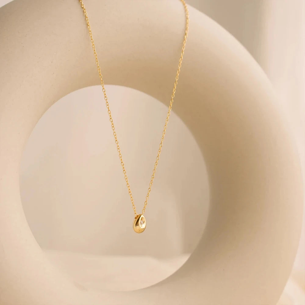 Drop Gold Minimalist Necklace