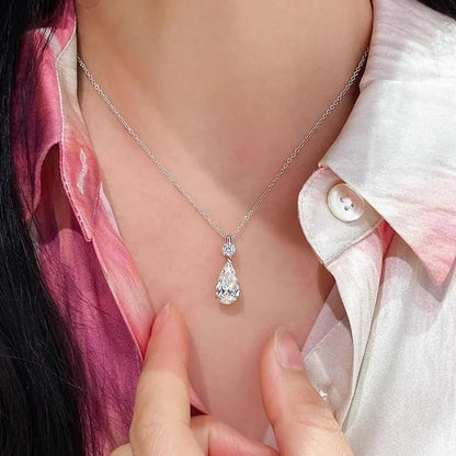 Drop Diamond Minimalist Necklace