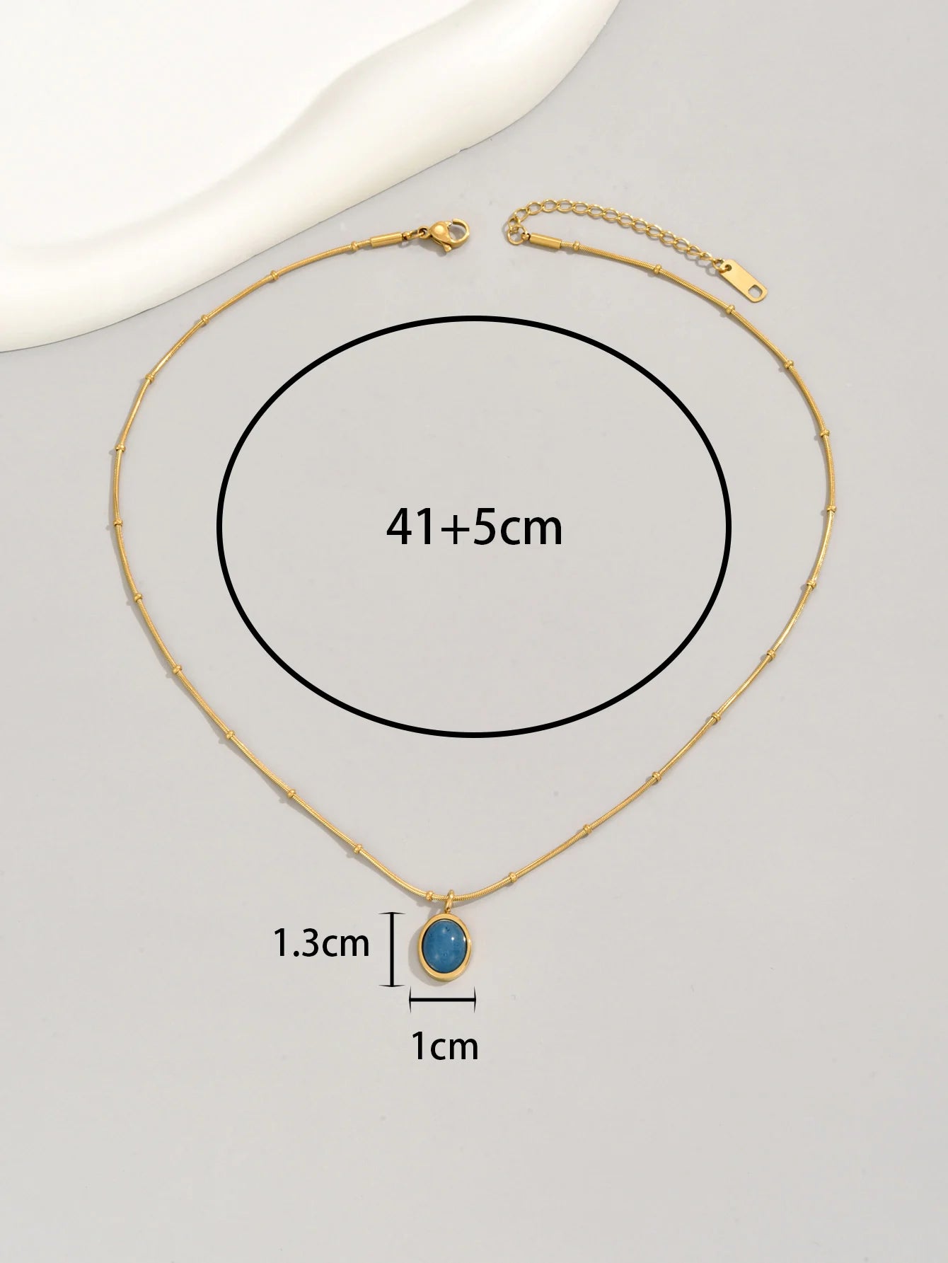Starsea Elegance – 18K Gold Aquamarine Necklace