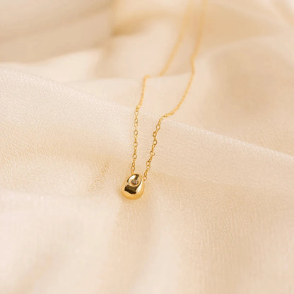 Drop Gold Minimalist Necklace