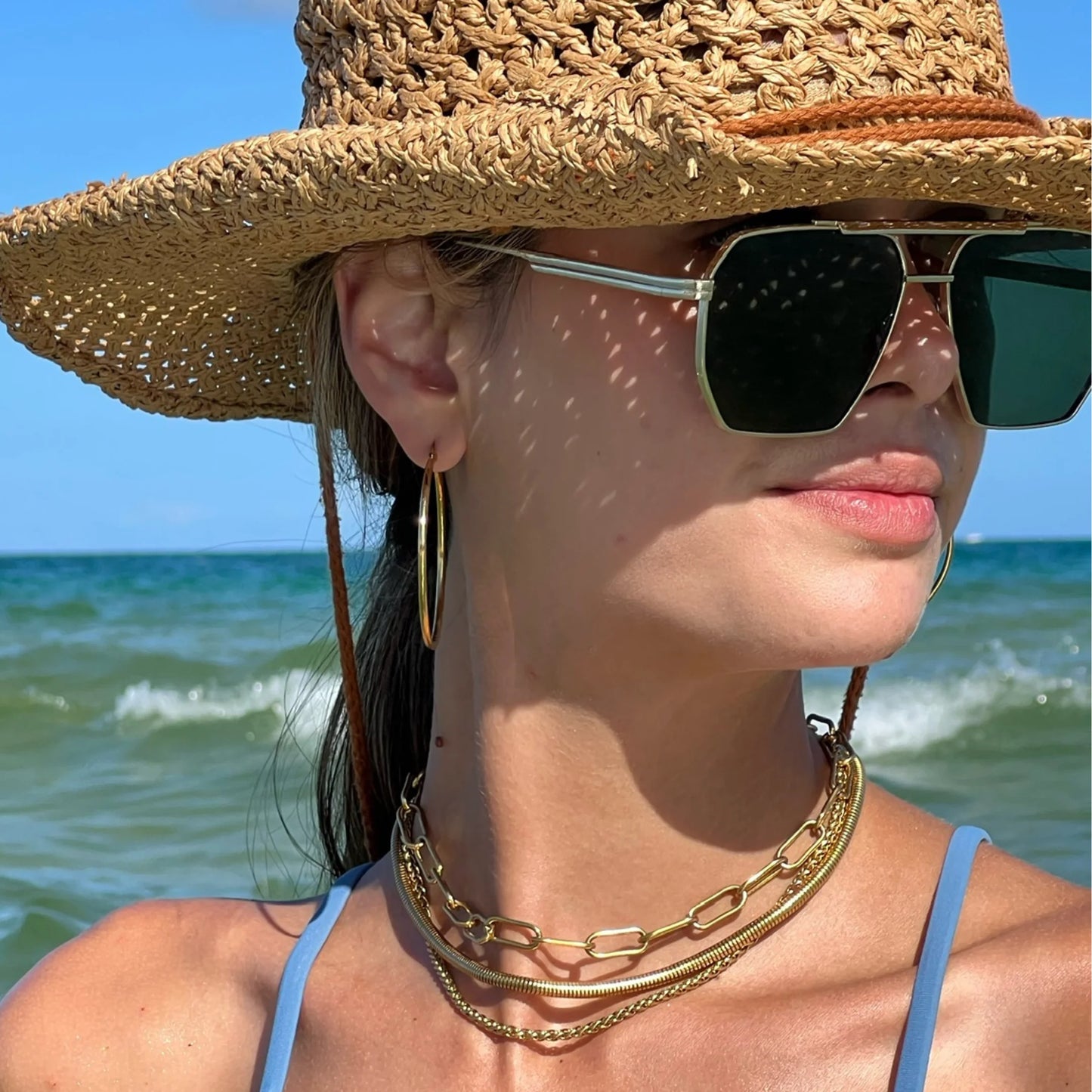 LinkWave – Stainless Steel Paperclip Chain Necklace