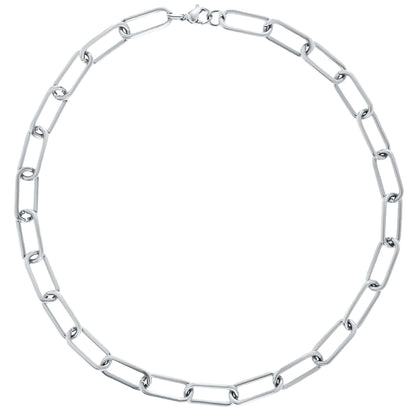 LinkWave – Stainless Steel Paperclip Chain Necklace