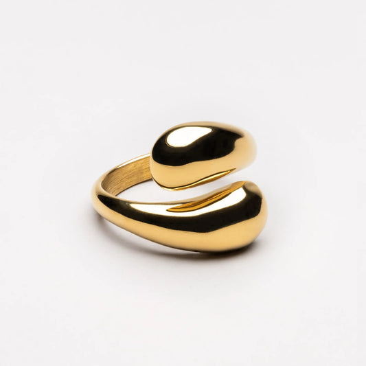 Bend Gold Ring