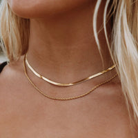 Duo Line – Double Chain Necklace