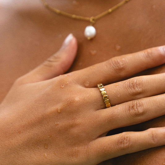 Pill Gold Ring