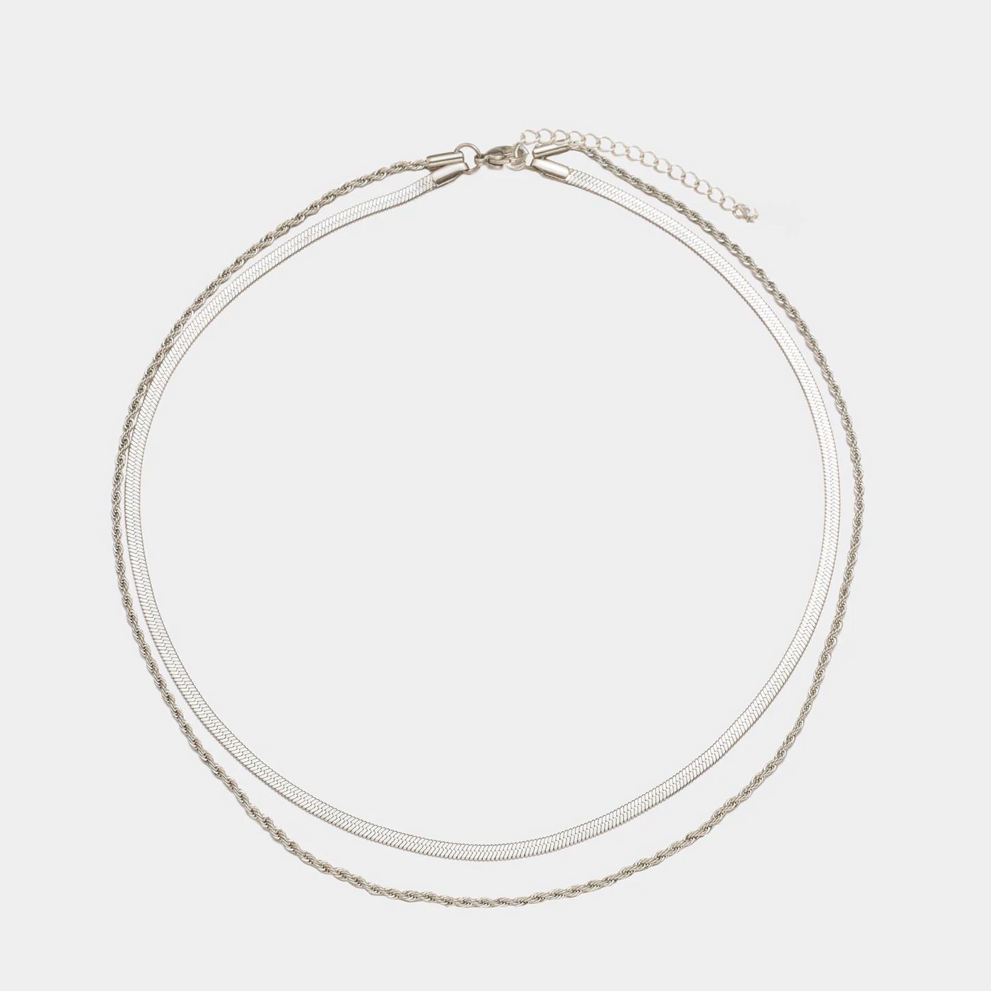 Duo Line – Double Chain Necklace