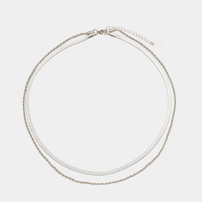 Duo Line – Double Chain Necklace