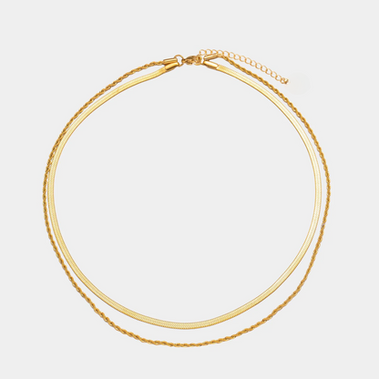 Duo Line – Double Chain Necklace